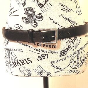 Vintage Polo Ralph Lauren Men's Black Leather Belt. Size 32. Great Condition.